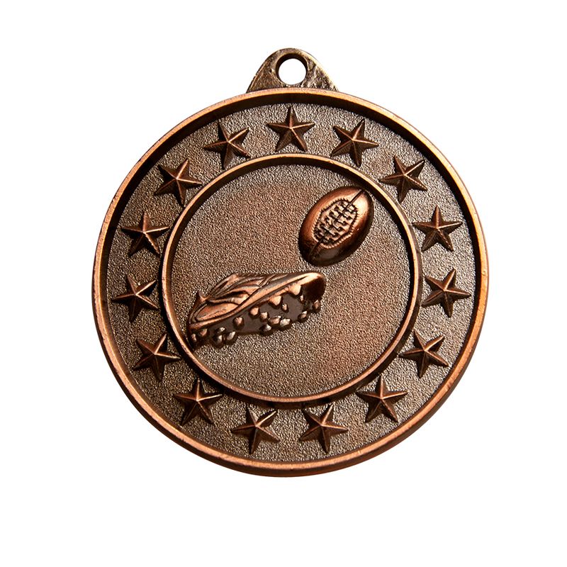 Aussie Rules Silver Medal 50mm