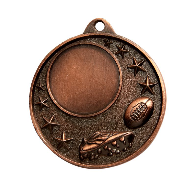 Aussie Rules Silver Medal 50mm