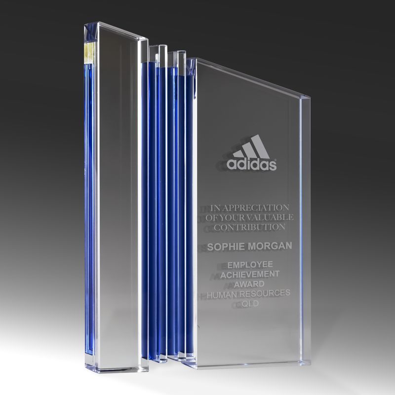 Triple Blue Stripe Crystal