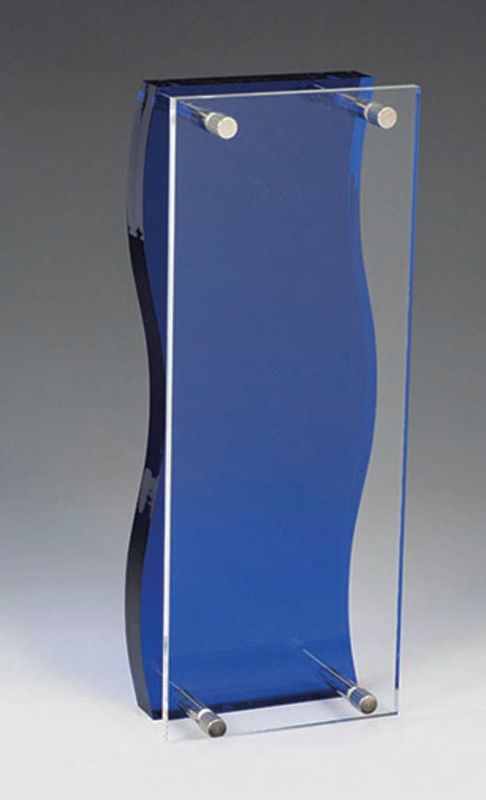 Blue Acrylic with Standoff