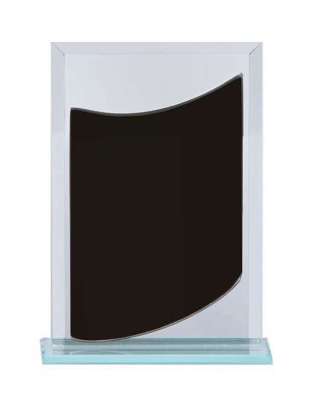 Black/Silver Mirror with Base