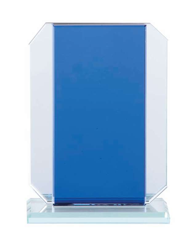 Blue/Silver Glass with Base