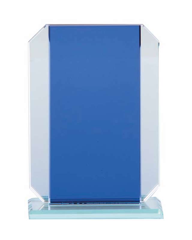 Blue/Silver Glass with Base