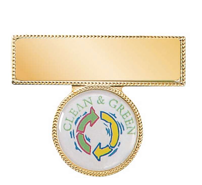 Rectangular Metal Badge/25mm Insert