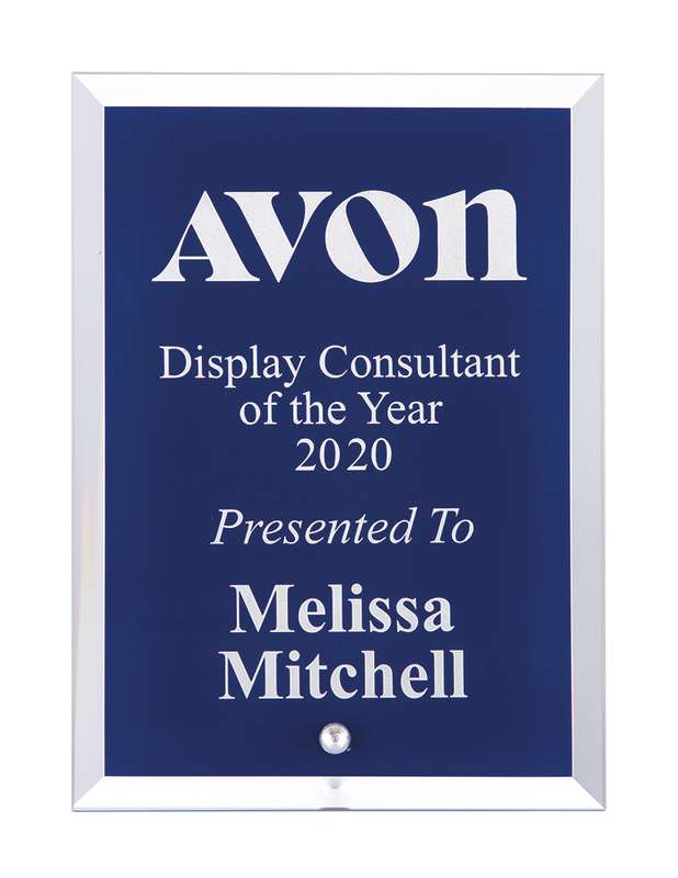 Glass Plaque With Strut