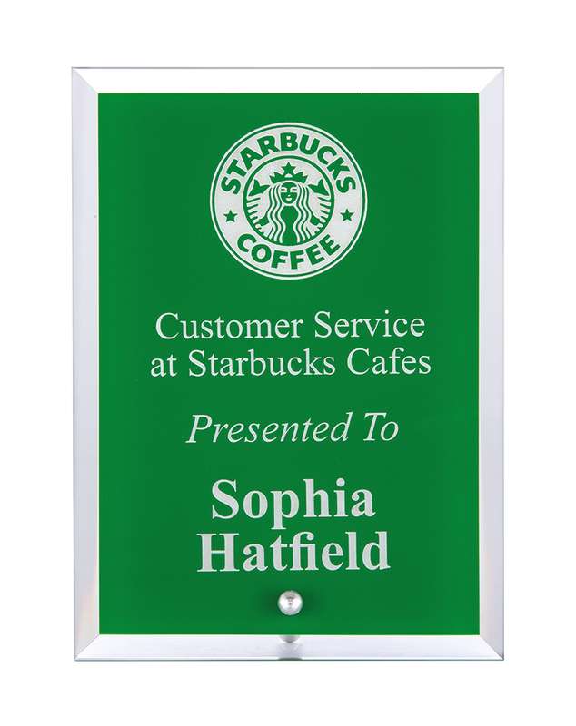 Glass Plaque With Strut