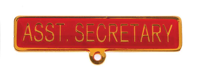 AssistAntique Secretary Name Bar with Loop