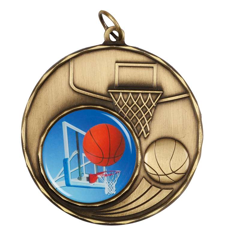 basketball 25mm insert medal