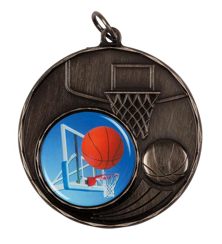 basketball 25mm insert medal