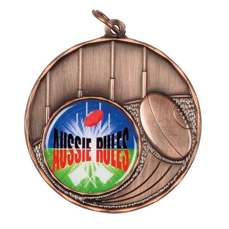 australian rules 25mm insert medal