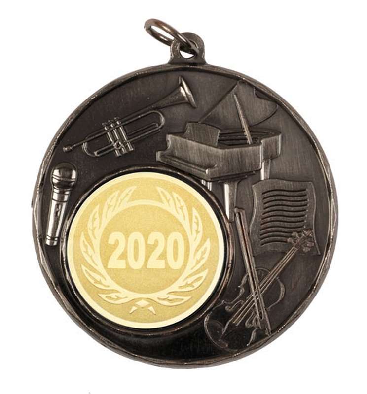 music 25mm insert medal