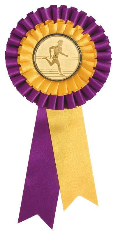 rosettes purple/yellow