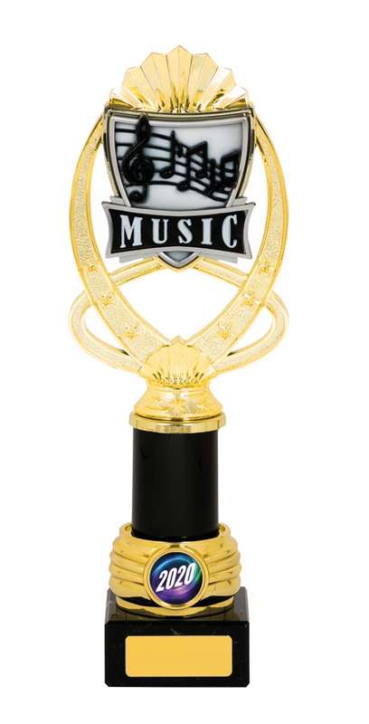 music trophy 25mm insert