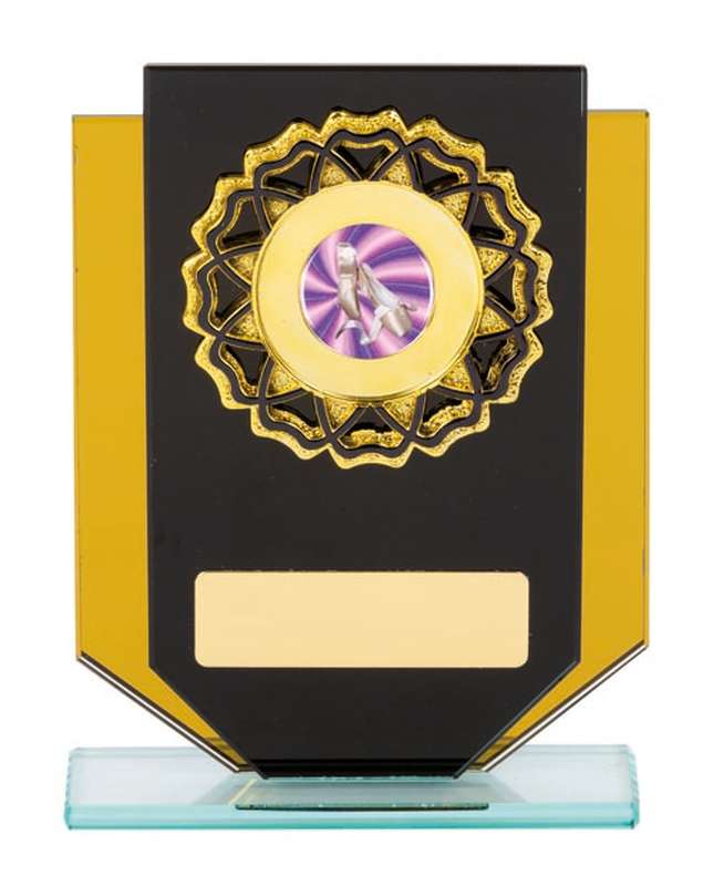 dance glass award 25mm insert