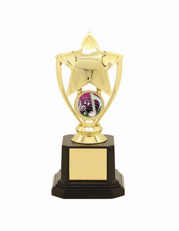 music trophy 25mm insert