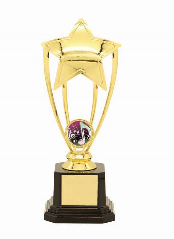 music trophy 25mm insert