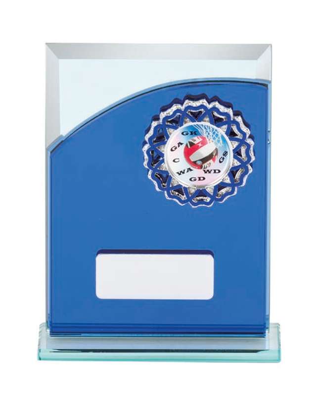 Netball Glass Award - 25mm Insert