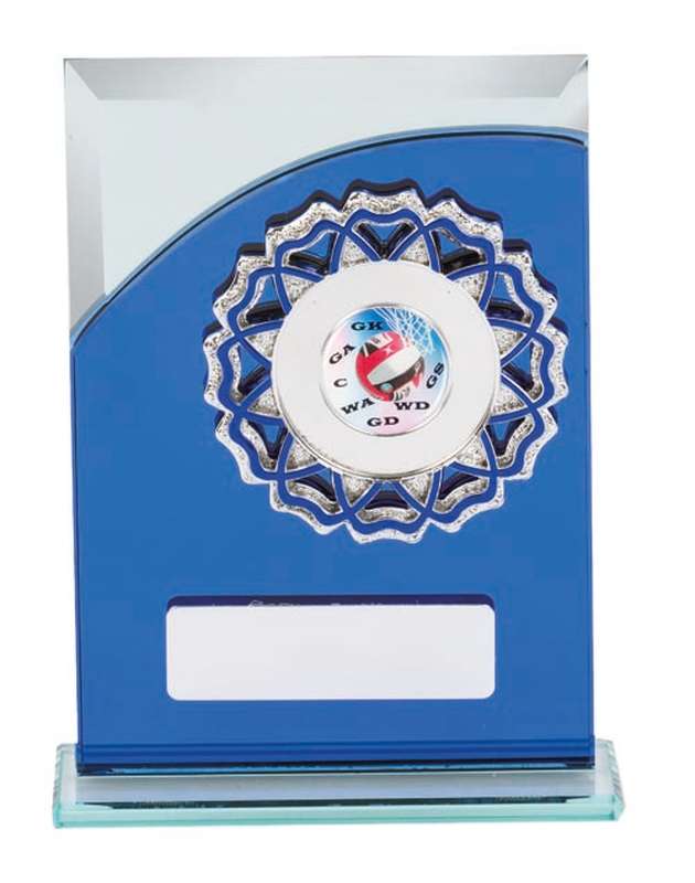 Netball Glass Award - 25mm Insert