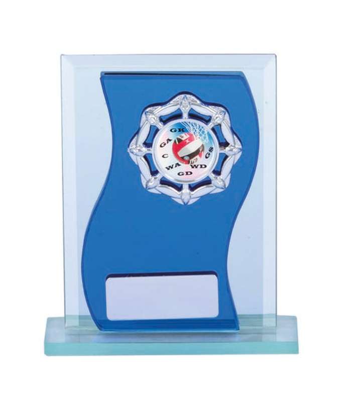 Netball Glass Award - 25mm Insert