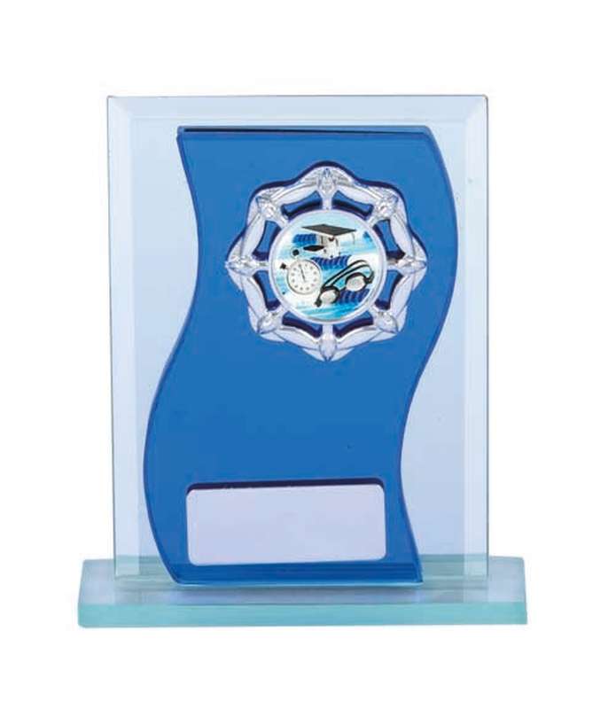 BMG1B Blue/Silv Mirror with Base