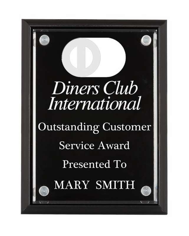 150 x 200mm High Gloss Plaque/Acrylic Front