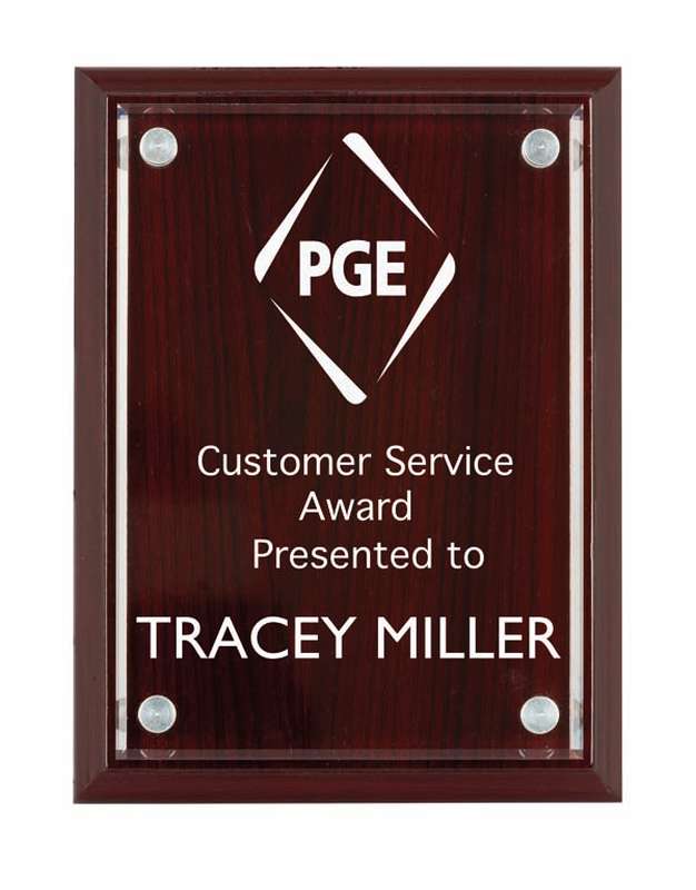151 x 200mm High Gloss Plaque/Acrylic Front