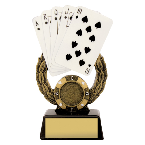 cards poker trophiy