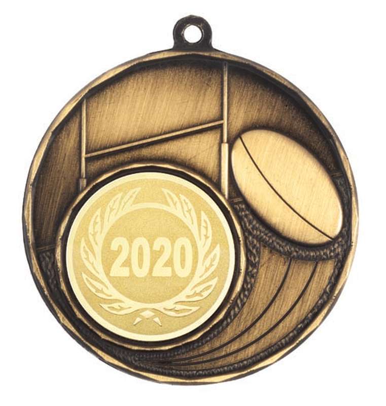 Rugby - 25mm Insert Medal