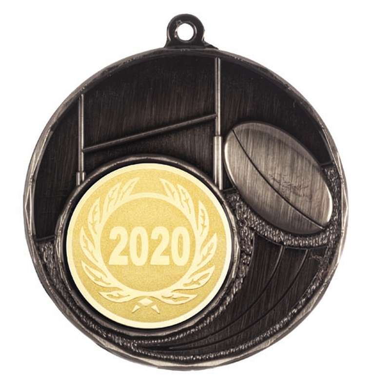Rugby - 25mm Insert Medal
