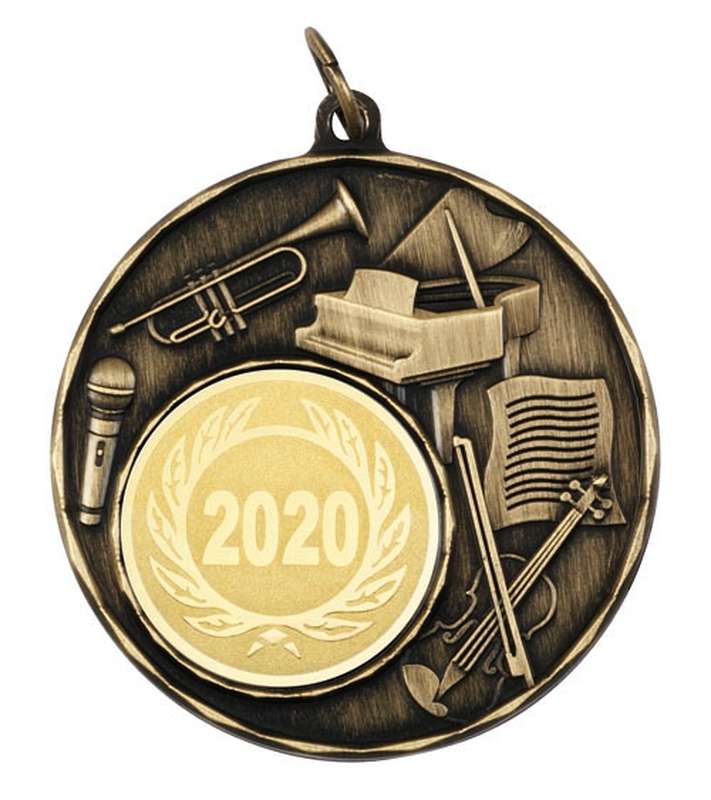 Music - 25mm Insert Medal