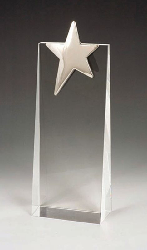 DISCONTINUED - Clear Crystal/Metal Silver Star