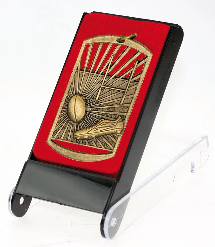 Rugby Medal in Case