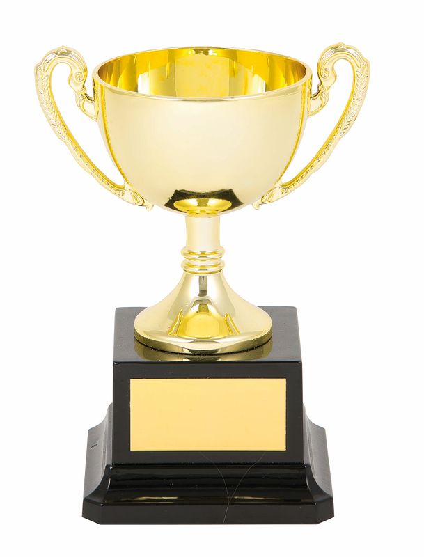 Gold Cup on Base - Plastic Cup
