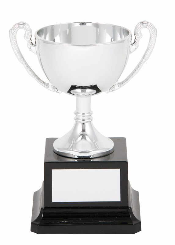 Silver Cup on Base - Plastic Cup