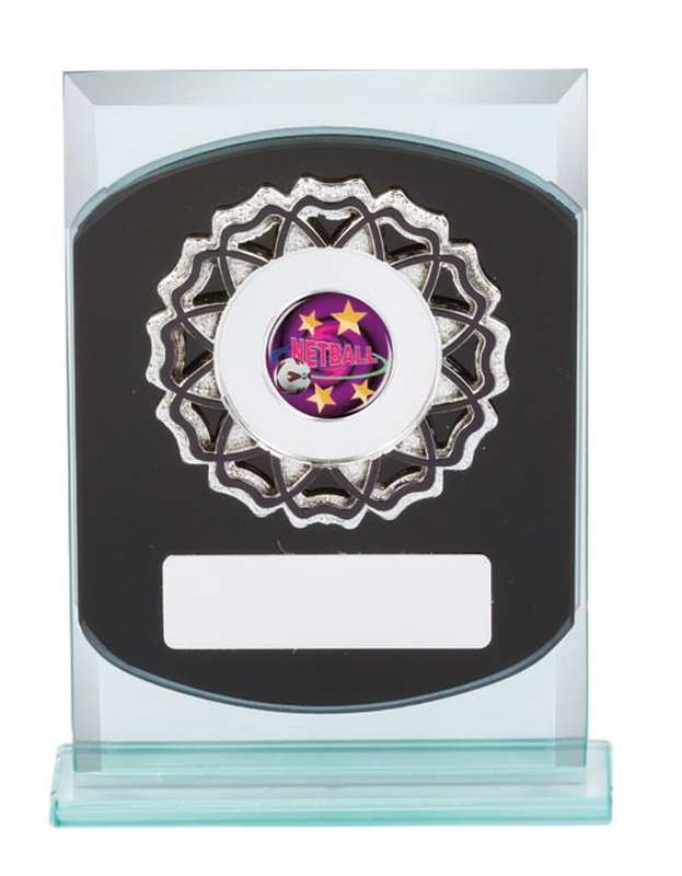 Netball Glass Award - 25mm Insert