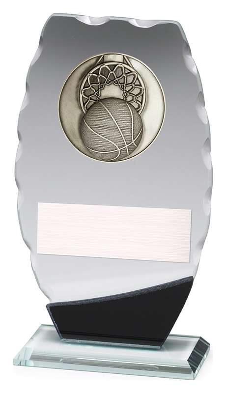 Clipped Oval Glass - Basketball