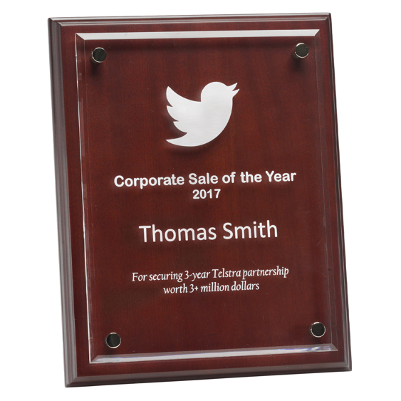 corporate plaque